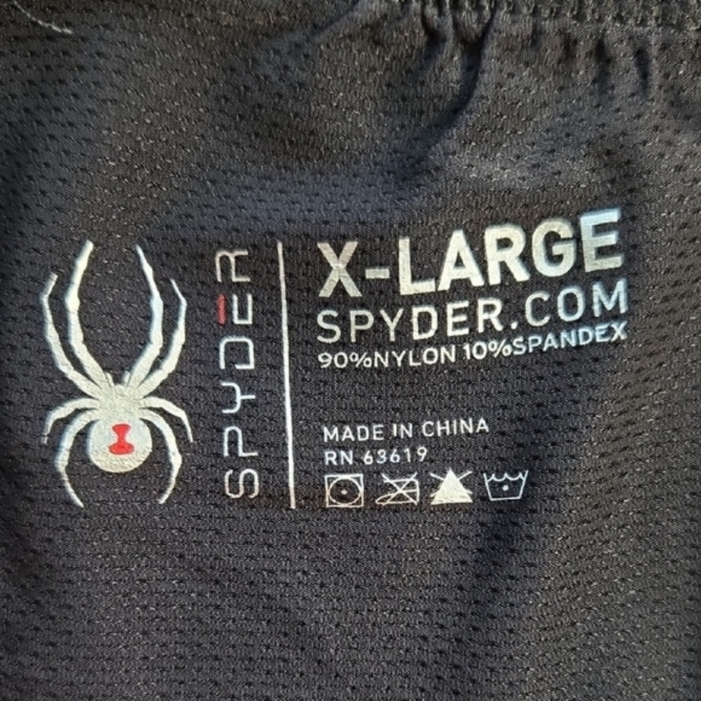 Spyder Black and Red Boxer Briefs with Bold Branding - Picture 2 of 4